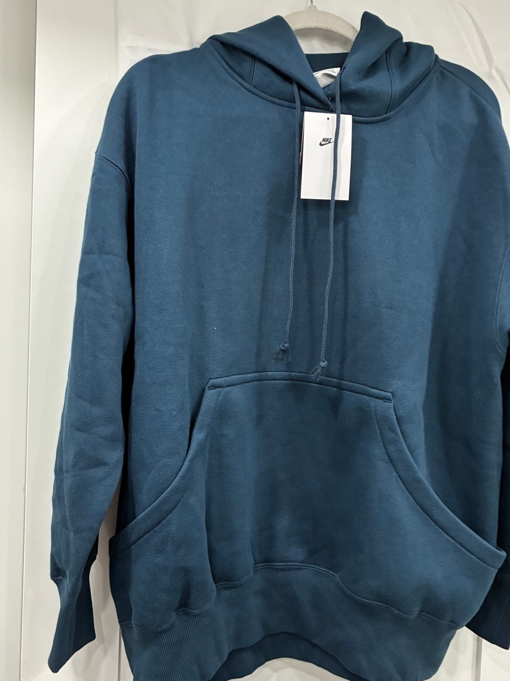Nike Sportswear Essential Fleece Pullover Hoodie Blue NWT Women’s Large